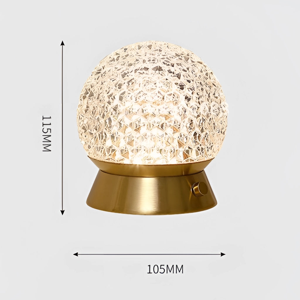 Modern cordless rechargeable LED table lamp with dimmable light, featuring a sleek and contemporary design.