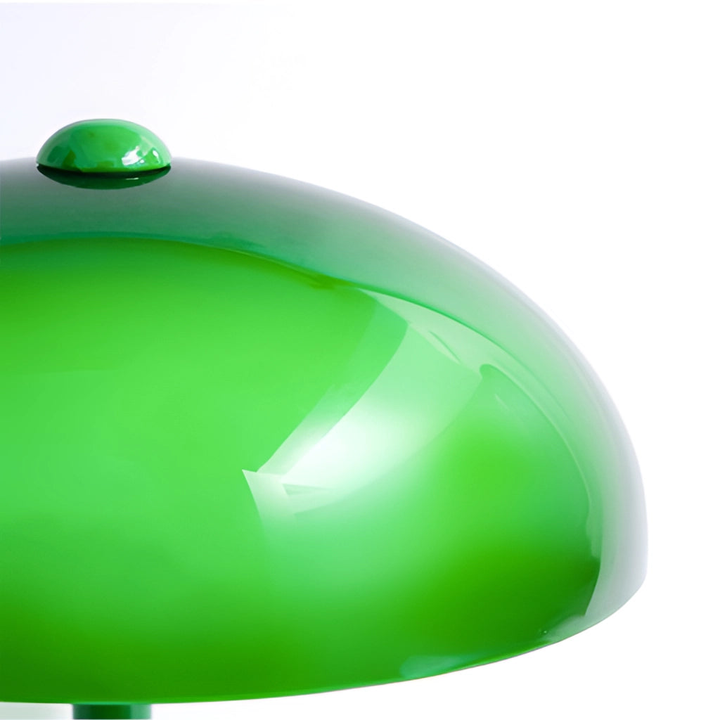 A stylish floor lamp featuring an organic design with quality craftsmanship, showcasing a green, white, and tricolor light pattern.