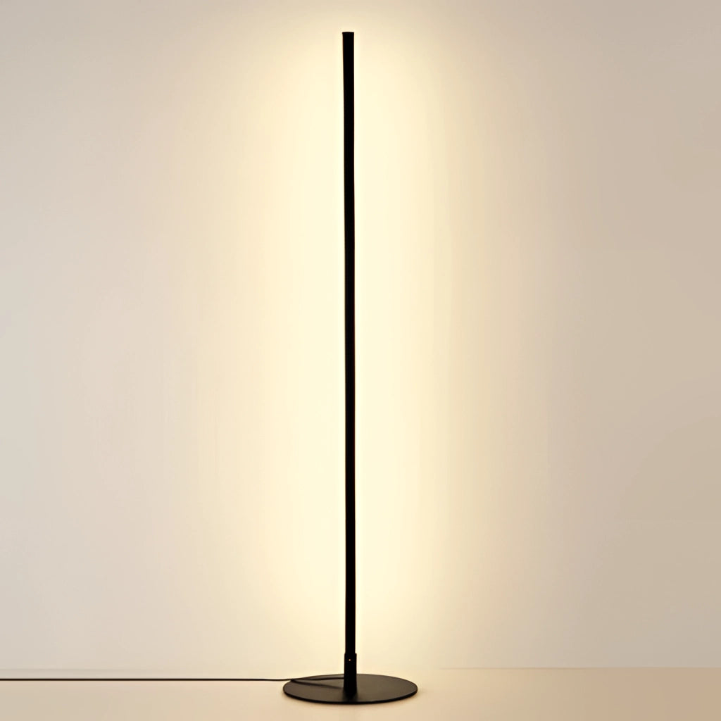 Avant-garde style floor lamp with rectangular design and warm light, suitable for versatile lighting.