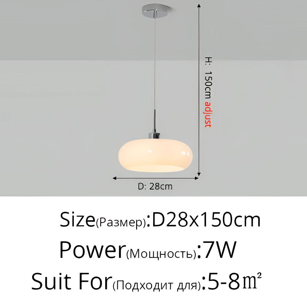 Luxury modern style chandelier with LED bulbs, Jaxon glass pendant light, white with 3 color options, no remote.
