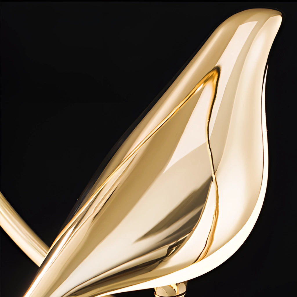 Modern Rotatable Wall Sconce with 360-Degree Gold Lampshade
