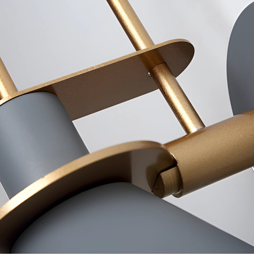 Elegant retro-designed wall light with a matt finish, featuring a beige wooden panel and cylindrical metal housing, ideal for interior decoration.