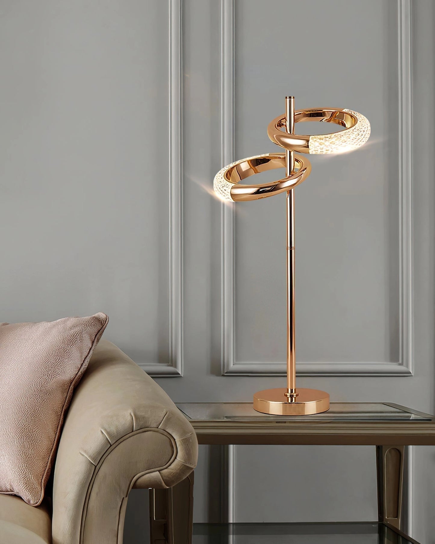 Adjustable Nordic style wall lamp with rotatable design mounted on a wall, featuring a wooden rectangular base and providing comfortable lighting for interior design.