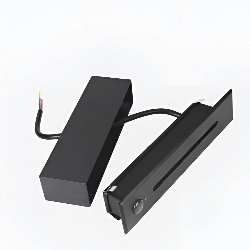 Modern stylish black, white, and light grey ambient glow wall light, suitable for both indoor and outdoor use, waterproof and made from aluminum, IP65 rated.