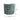 Hand-painted green ceramic planter with textured design, cylindrical shape, and intricate patterns.