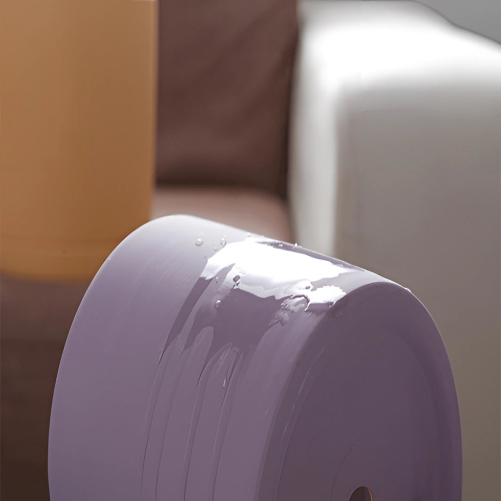 Colorful Ceramic Planter and Saucer Set in bright shades of magenta and electric blue, featuring a cylindrical design.