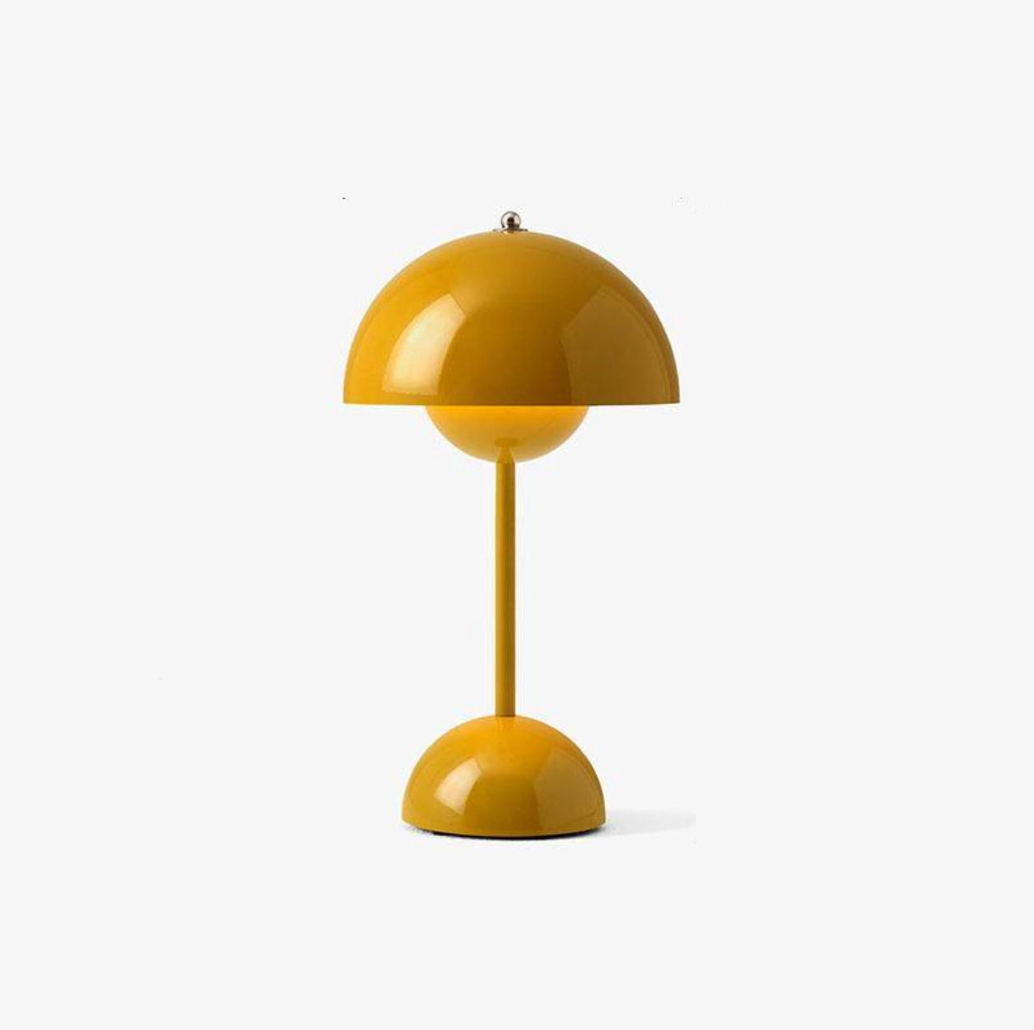 Yellow Cordless Flowerpot Table Lamp with Touch Sensor, featuring a sleek design resembling a plant and street light, perfect for adding a touch of nature and ambiance to any room.