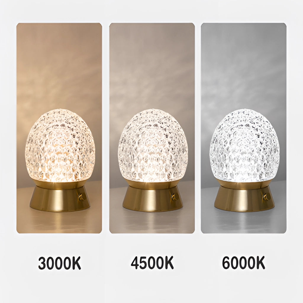 Modern cordless rechargeable table lamp with LED dimmable light, featuring a sleek rectangular and circular design, made from metal and natural materials.