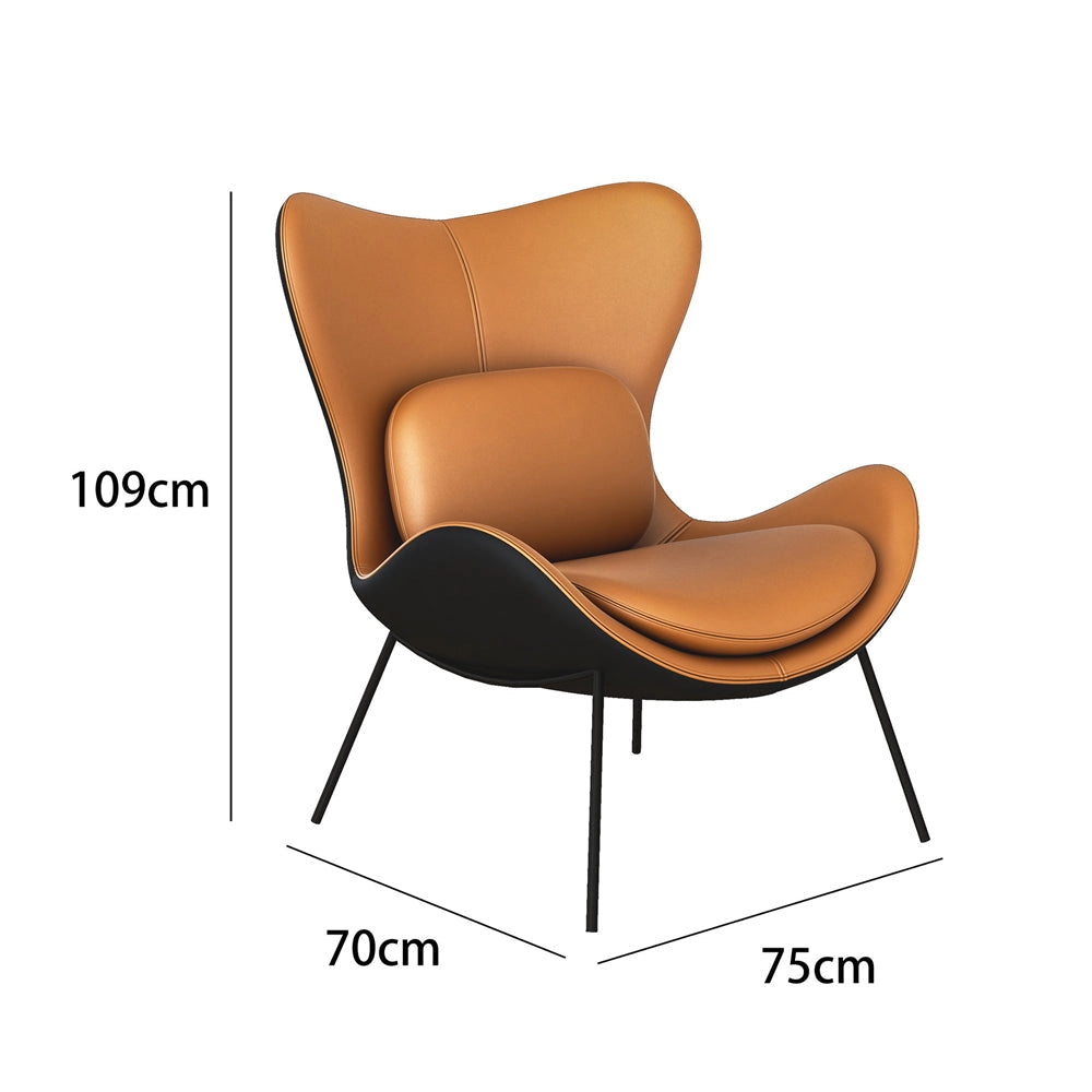 Modern geometric accent chair with armrests, featuring a rectangular pattern and wooden frame, designed for living room comfort.