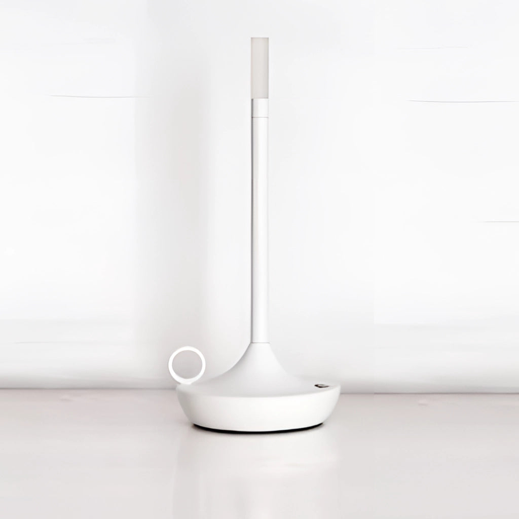 Iron Lamp with Unique Candle Design and 3-Level Dimming Option in White, featuring a rectangular metal body, suitable as a ceiling fixture and home appliance.