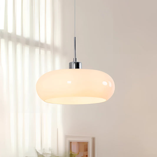 Luxury modern style chandelier with LED bulbs, Jaxon glass pendant light featuring a wooden ceiling fixture and sleek lampshade.