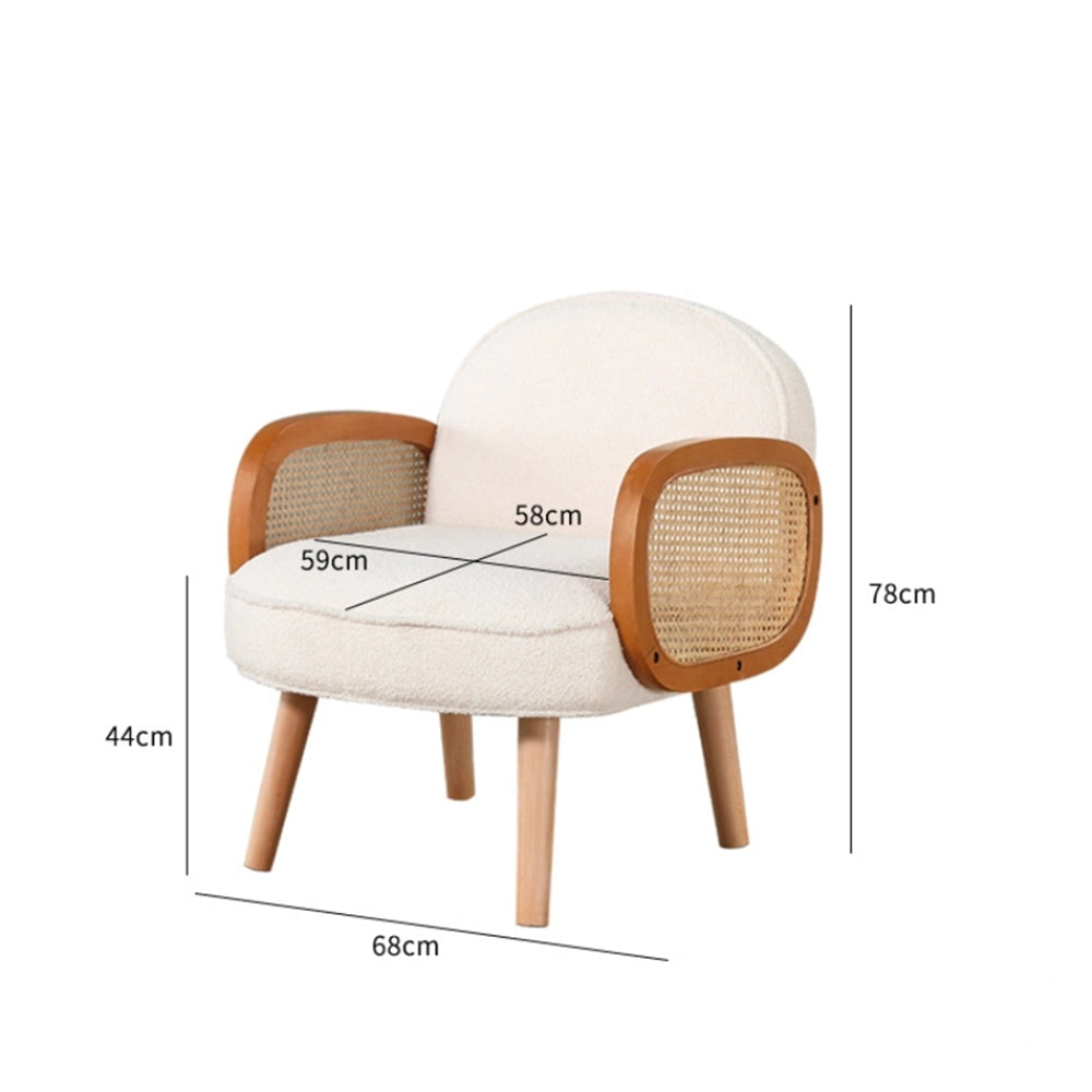 Modern club chair with wooden legs and armrests, stylish accent piece for dining or bedroom, available in grey, white, or orange.