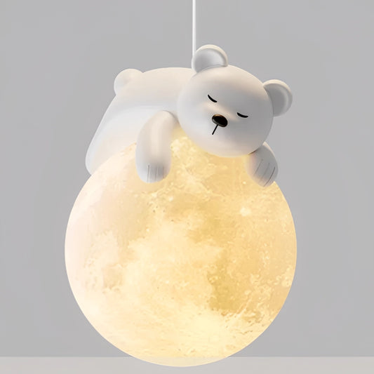 Nordic Pendant Lights with LED Bulbs - Modern Style Chandelier hanging from the ceiling, casting a warm glow.