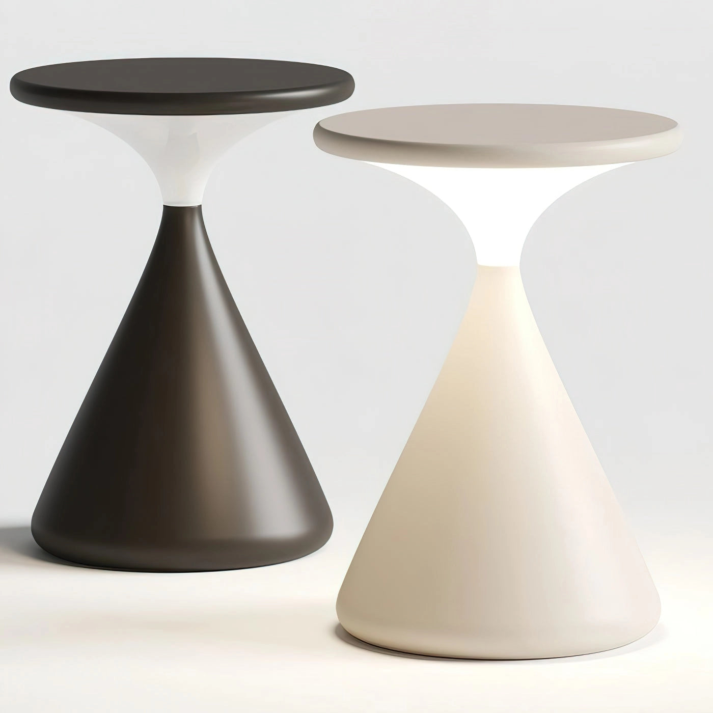 Outdoor Cordless Lamp for Portable Ambiance - Selene, placed on a table with drinkware and tableware, showcasing its versatile and elegant design.