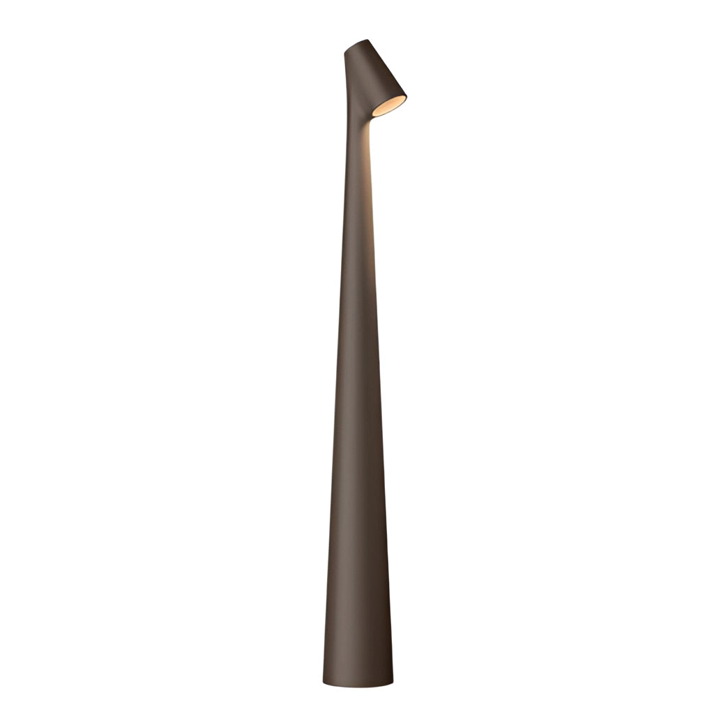 Portable Rechargeable LED Table Lamp in Black, Aluminum Construction with Three Light Intensities, 450mm Height