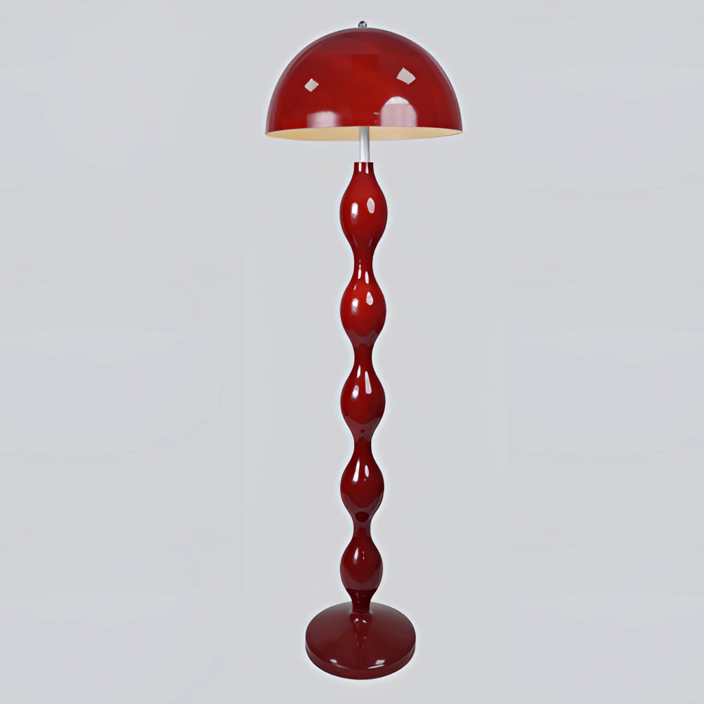 Scandinavian LED Floor Lamp with adjustable brightness in Nordic style, featuring a sleek, triangular design and balanced symmetry.